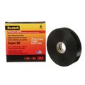 3M Scotch Vinyl Electrical Tape Super 88, 3/4 In X 36 Yd, Black 7000058434